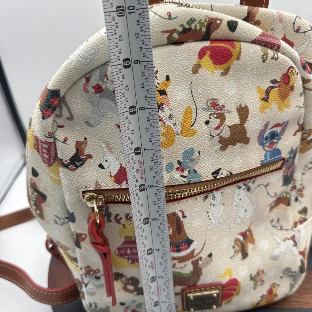 Disney Parks Christmas Santa Tails Paws Dogs Backpack Bag Dooney & Bourke NWOT